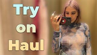 [4K] Exploring Transparent Clothes | Try on Haul with Maria