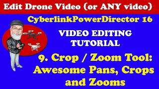 How To Use The Crop Zoom Tool Cyberlink Powerdirector 18 17 16 365 - Video Editor Tutorial