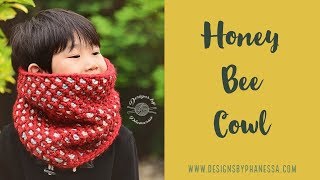 Tunisian Crochet Honey Bee Cowl FREE Pattern & Tutorial