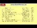 James Bond Movies List James Bond Movies List
