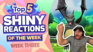 TOP 5 SHINY REACTIONS OF THE WEEK! Pokemon Let's GO Pikachu and Eevee Shiny Montage! Week 3