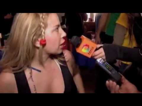 Womens Lingerie on Brazilian And Chilean Women Fight During World Cup Game Between Brazil