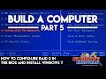 How to configure raid 0 in the bios and install windows 7