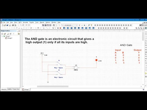 AND Gate in Multisim in Urdu and Hindi #01 for Beginners AND Gate in Multisim in Urdu and Hindi #01 for Beginners