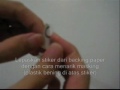 Cara Menempel Cutting Sticker
