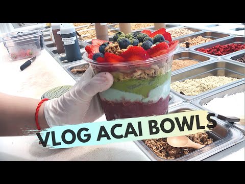 What it's like working at an Acai Bowl Smoothie Bar 애씨 그릇