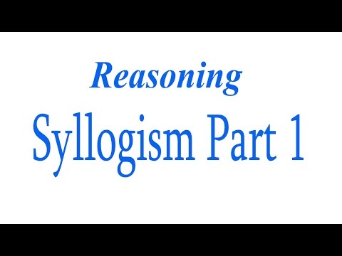 Reasoning for Bank Exam - Syllogism Part 1