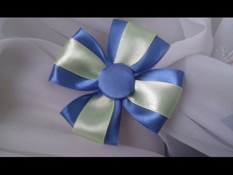Бант из атласной ленты мк