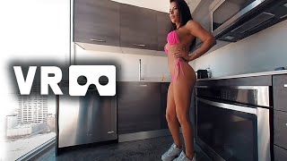 [VR 3D 4K] SEXY GIRL - PINK MICRO BIKINI THONG - VIRTUAL REALITY 180/360