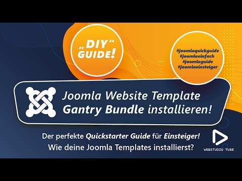 Joomla 3 Tutorial: Joomla Template und Gantry Framework Bundle Installation Deutsch #12