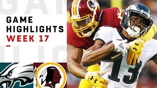Eagles Vs Redskins Week 17 Highlights Nfl 2018 Eagles Vs Redskins Week 17 Highlights Nfl 2018