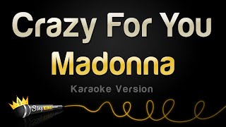 Madonna - Crazy For You (Karaoke Version)