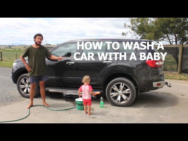How To Wash A Car With A Baby - Video