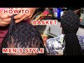 Men's  Loc Styles" How to Style 2 by 2 Basket Weave Braid on  Dreads