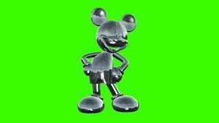 Mickey Mouse In Green Screen Free Stock Footage