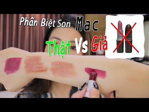Phân biệt son MAC thật và giả
