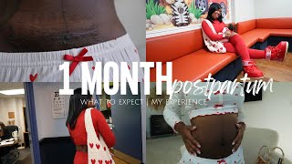 1 Month Postpartum Body And Scar Reveal What To Expect C-Section Mama