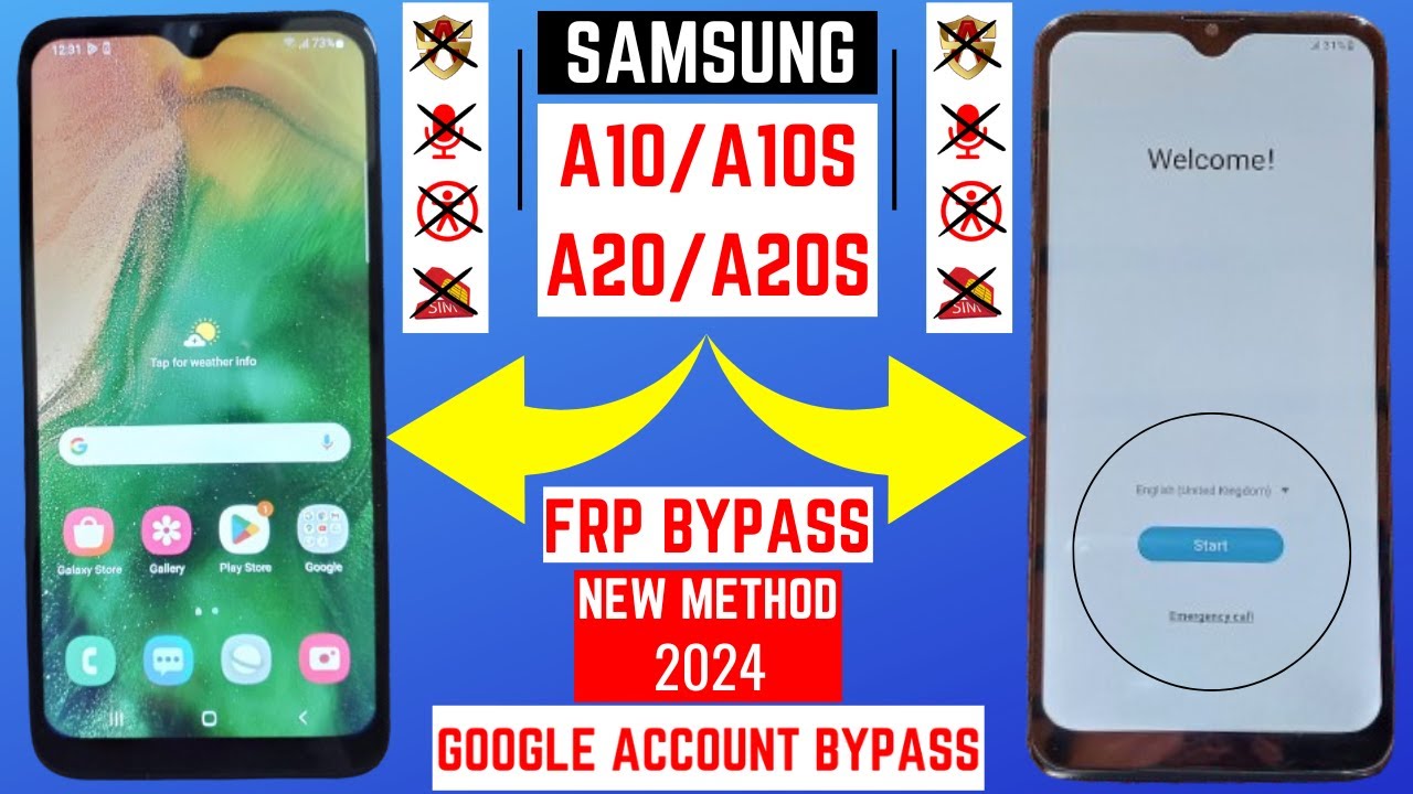 Samsung A10/A10S,A20/A20S FRP Bypass 2024 | Without Samsung A10/A10S,A20/A20S FRP Bypass 2024 | Without