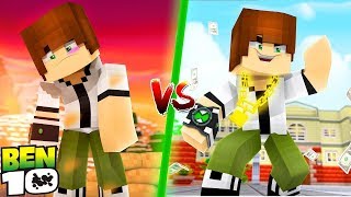 Rico Vs Pobre - Ben10 Bebê Ben10- Minecraft Machinima