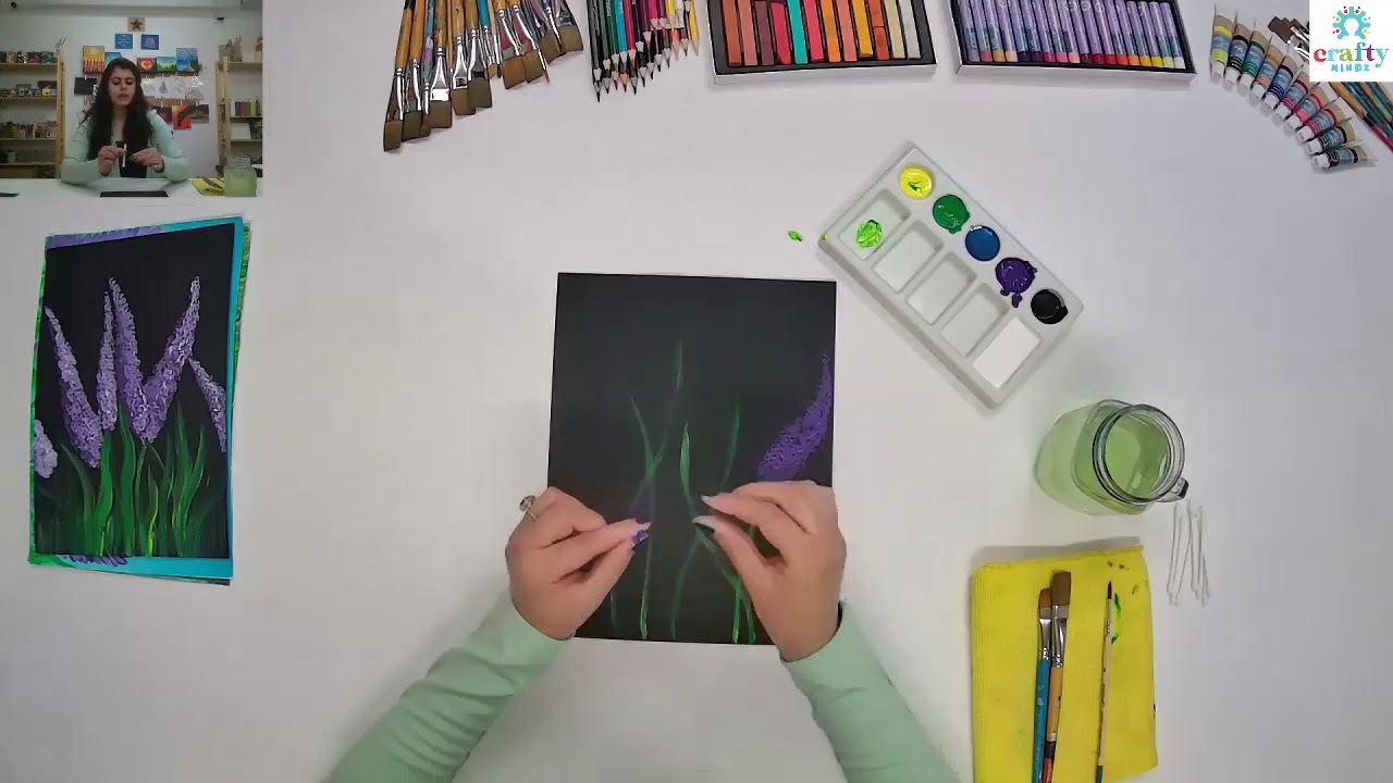 Lavender Flowers Art Project