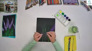 Lavender Flowers Art Project