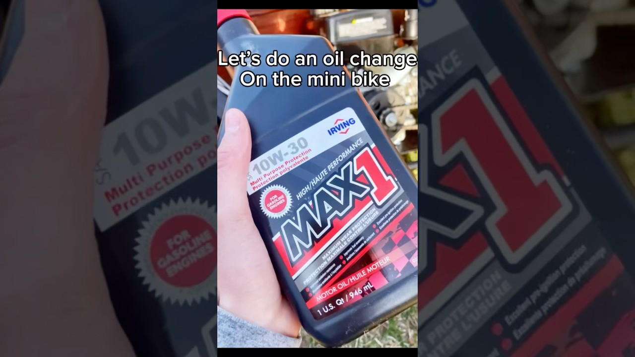 Let’s change the oil on the mini bike #minibike #frp Let’s change the oil on the mini bike #minibike #frp