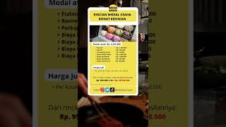 Rincian Modal Usaha Donat Kekinian