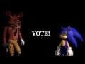 Sonic VS Foxy (Who will win?)