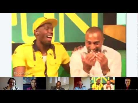 Hangout On Air with Usain Bolt before the Olympics