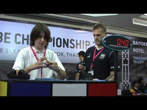 Michal Pleskowicz 8.65 average and Feliks Zemdegs 9.58 average Rubik's cube World Championships 2011 Michal Pleskowicz 8.65 average and Feliks Zemdegs 9.58 average Rubik's cube World Championships 2011