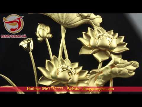 Tranh Hoa Sen Treo Tường Trang Trí Phòng Khách Cực Sang Trọng - Quà Tặng Giá Rẻ, Ý Nghĩa