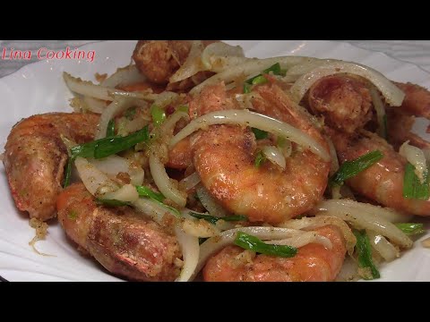 Cách làm TÔM RANG MUỐI ngon như nhà hàng - SALT & PEPPER SHRIMPS || Lina Cooking