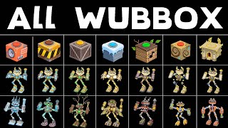 All Wubbox All Eggs, Islands, Power Updowns My Singing Monsters