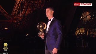 Ballon Dor 2017 Winner - Cristiano Ronaldo On Eiffel Tower