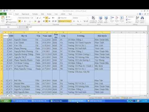 liên kết dữ liệu từ excel sang word dùng mail merge