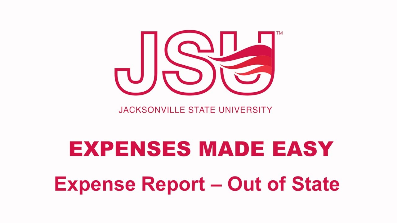 Out of State Expense Report