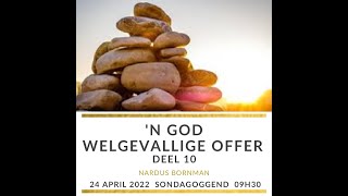 'n God welgevallige offer