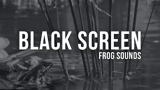 No Ads 8Hr Nighttime Frog Sounds At Pond Deep Relaxation & Sleep Aid Black Screen