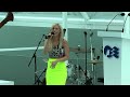 Natasha Bedingfield sings at the naming of the Royal Princess cruise ship