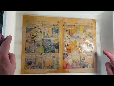Action Comics #252 Conservation: Wraps’ Deacidification. And Dry Tear Seal with Nori Paste. Part 3/4 Action Comics #252 Conservation: Wraps’ Deacidification. And Dry Tear Seal with Nori Paste. Part 3/4