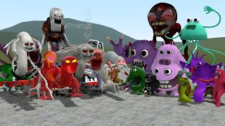 Cursed Thomas And Friends Vs Garten Of Banban 3 + Others In Garry's Mod!