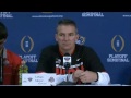 Urban Meyer reacts to outcome of Oregon/FSU (2014 Sugar Bowl press conference)