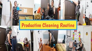 Productive Indian House Cleaning Day Indian Mom Cleaning Vlog Cleaning Video Hindi Vlog