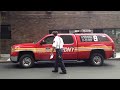 FDNY BATTALION CHIEF 9, FDNY LADDER 4, FDNY ENGINE 54 & FDNY LADDER 8 RESPONDING TOGETHER IN NYC.