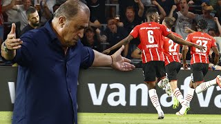 Fatih Terim: PSV hem farklı kazandı hem de tura bizden daha yakın. Üzgünüz | PSV