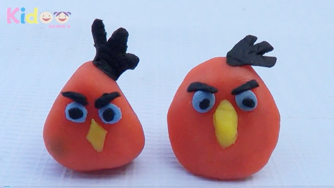 Clay Model Tutorial from Angry Bird -Toys with clay - Angry Birds Toys