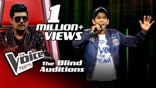 Sithum Perera | Volare | Blind Auditions | The Voice Teens Sri Lanka