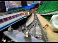 Nゲージ鉄道模型 489系特急電車(白山) 車載カメラ 脱線事故