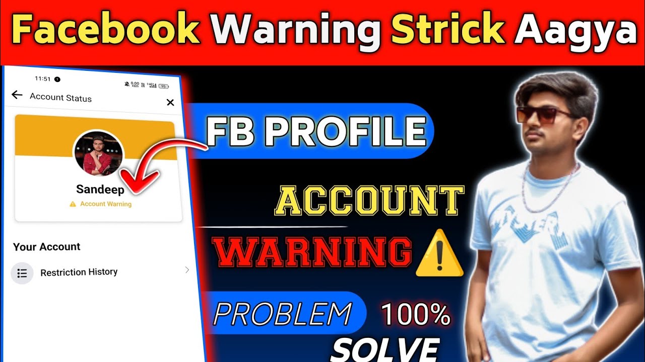 Facebook Profile Warning Strick Kaise Hataya / How To Facebook Profile Warning Strick Kaise Hataya / How To