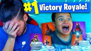 1 KILL = 20,000 VBUCKS FOR MY 9 YEAR OLD BROTHER! 9 YEAR OLD PLAYS SOLO FORTNITE
